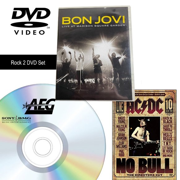 MUSIC DVD: Rock 2 DVD Set : AC/DC Live / Bon Jovi Live - Picture 1 of 5